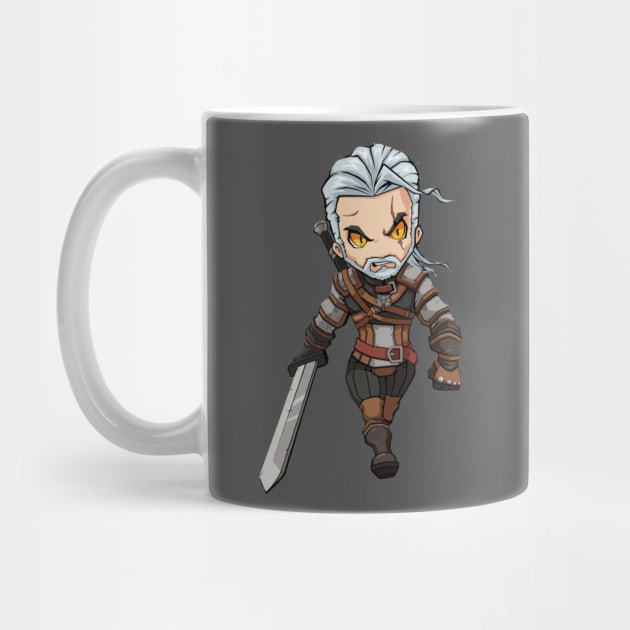 Geralt Anime by GraphicTeeShop